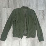 Brandy Melville Green Bomber Jacket Photo 0