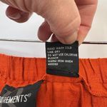 Requirements Vintage  Maxi Skirt Womens Medium Orange Linen Boho Western Beaded Photo 10