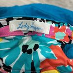 Lady Hagen  Floral Turquoise Reversible Golf Hat Cap Elastic Back One Size Photo 1