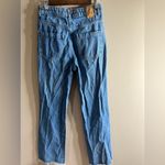 ZARA size 6 long 33” inseam jeans straight leg Photo 11