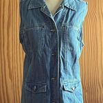 Hunt Club Vintage 80s 90s  Denim Vest Retro women’s size M sz 8 10 Photo 0