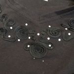 Allison Daley FINAL MARKDOWN  long sleeved embellished tee small Photo 2