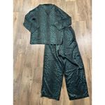 Victoria's Secret  Emerald Green Cheetah Print Pajama Set Small Photo 4