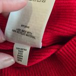 JM Collection  Button-Sleeve Red holiday Crewneck Sweater size small petite Photo 8