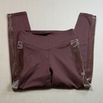 PINK - Victoria's Secret  Dark Pink Leggings with Metallic Gold Detail Photo 1