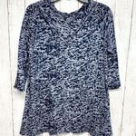 Coco + Carmen Shirt Women Size S/M Blue Long Sleeve Relaxed Blue Tie Die Cotton Photo 0