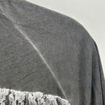 POL  Gray Lace Ruffle Tiered Mock Neck Long Sleeve Blouse Top Size Small Photo 9