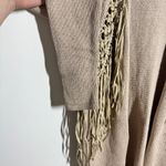 Haute Hippie Cardigan Women M Tan Knit Fringe Cotton Boho Western Fall Country Photo 4