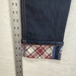 GRACE IN LA  Jeans Womens 31 cropped‎ quilted pockets plaid cuffs Photo 7