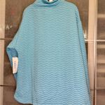 Jones New York  Light Blue Textured Sweatshirt Photo 2