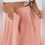 Halara  Skirt High Waisted Breezeful Tie Side 2in1 Side Pocket Mini Peach XS NWT Photo 5