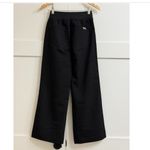 FIGS High Waisted Isabel Wide Leg Scrub Pants in Black, Size XXS Petite Photo 8
