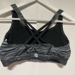 TYR Black/Gray Cross Back Sports Bra Large 10/12 Gray Photo 6
