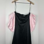 Gianni Bini  Nastia Liukin Audrey Off the Shoulder Satin Midi Dress Women’s Sz 6 Photo 2