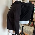 Rae Dunn Large Black Hooded Sweater Photo 1