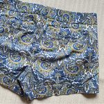 J.Crew City Fit Stretch Shorts in Blue and Gold Paisley Size 2 Photo 6