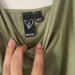 Windsor Sage Green Asymmetrical Midi Dress Photo 1