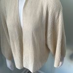 Anthropologie  cream open weave loose cardigan with wide sleeves one size Photo 1