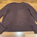 Old Navy cozy chocolate long sleeve crew neck sweater size medium. Photo 5