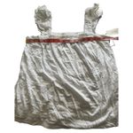 NWT Style and Co white babydoll tank top cotton/modal eyelet detail M Size M Photo 5