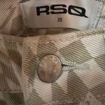 RSQ  by Tilly’s Green & Off-White Wavy Check‎ Wide Leg Denim Jeans Size 26 Photo 8