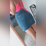 Blue short denim skirt size Medium Photo 2