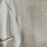 Currants Knitted by hand knit sweater women’s size Small white blue preppy VTG Photo 7