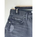 frame denim  Shorts Women 28 Black Wash Le Original Distressed Fray Hem Jean Punk Photo 3