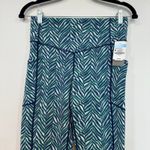 J. McLaughlin  Rhonda Leggings Medium NWT $128 Stretch Catalina Blue Geo Chevron Photo 2