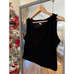 J and K Evening Black Velvet Tank Top Size 14 Photo 1