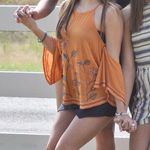 Flying Tomato Orange Off the Shoulder Tank Top Photo 1