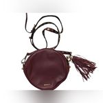 Rebecca Minkoff  Bianca studded round leather canteen crossbody bag burgundy NWT Photo 2