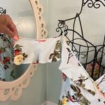 onetheland  Cottagecore Feminine Mint Green Gloral Dress Cold Shoulder Prairie S Photo 1