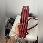 Harbour 2nd Luna Red Leather Triple Pocket Crossbody Belt Bag Photo 5