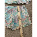 Lauren Ralph Lauren Paisley Pastel Cotton Boxer Pajama Set Size Medium Preppy Blue Photo 11
