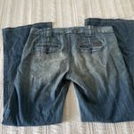 7 For All Mankind  Low Rise Wide Leg Flare Bootcut Jeans Sz 29 Distressed Photo 3