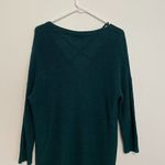 EXPRESS  Strappy Circle Hem Tunic Sweater Solid Teal Green Blue 3/4 Sleeve Winter Photo 13