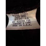 Women's Vintage Black Velvet Sleeveless Maxi Dress SZ 16 Formal. Made in the USA Photo 5