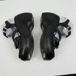 Free People Brooklyn US 7.5 Shoes Black Leather Ankle Strap Platform Sandals Photo 9