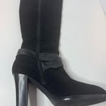 CHAPS Candace Black Knee High Zip Up Boots Size 8B Photo 7