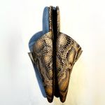 Paige Alia Snakeskin V-Notch Vamp Pointed Toe Slide Mules Sz 8 💛 Photo 6