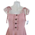 Speechless Tie Strap Eyelet Lace Boho Fit & Flare Dress Flowy Pink Size Small Photo 2