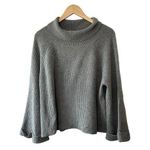 Leith  Gray Dolman Ribbed Turtleneck Sweater Women's Size XS Photo 0