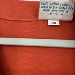 Liz & Jane Orange Cardigan Blouse Lagenlook Art Minimalist Cotton Size 3X Photo 9