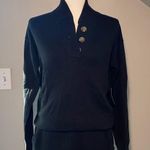 Tommy John Sweater knit lounge set in black size small. Henley sweater w joggers Photo 1