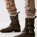 Free People 🆕  | WTF DUSTY BOOT | MUTED OLIVE | SIZE: 9 (EU 39.5) Photo 1
