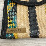 Tan Multicolor Hand Crafted Wicker Weaved Bahamas Souvenir Purse Approx 6.5'X7" Photo 1