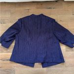 Dress Barn  Woman’s Navy Blue 3/4 sleeve Textured Blazer Size 2X Photo 5
