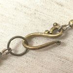 Agate and porcelain gold plated necklace and earrings set Photo 9