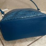 Brighton CHERIE FRENCH BLUE PATENT SHOULDER HANDBAG WITH DUST BAG EUC CHARM Photo 7
